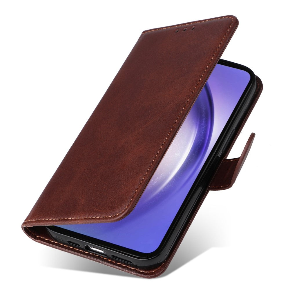 Compatible with Samsung A55 5G Leather Wallet Case Samsung Multiple Colors Brown