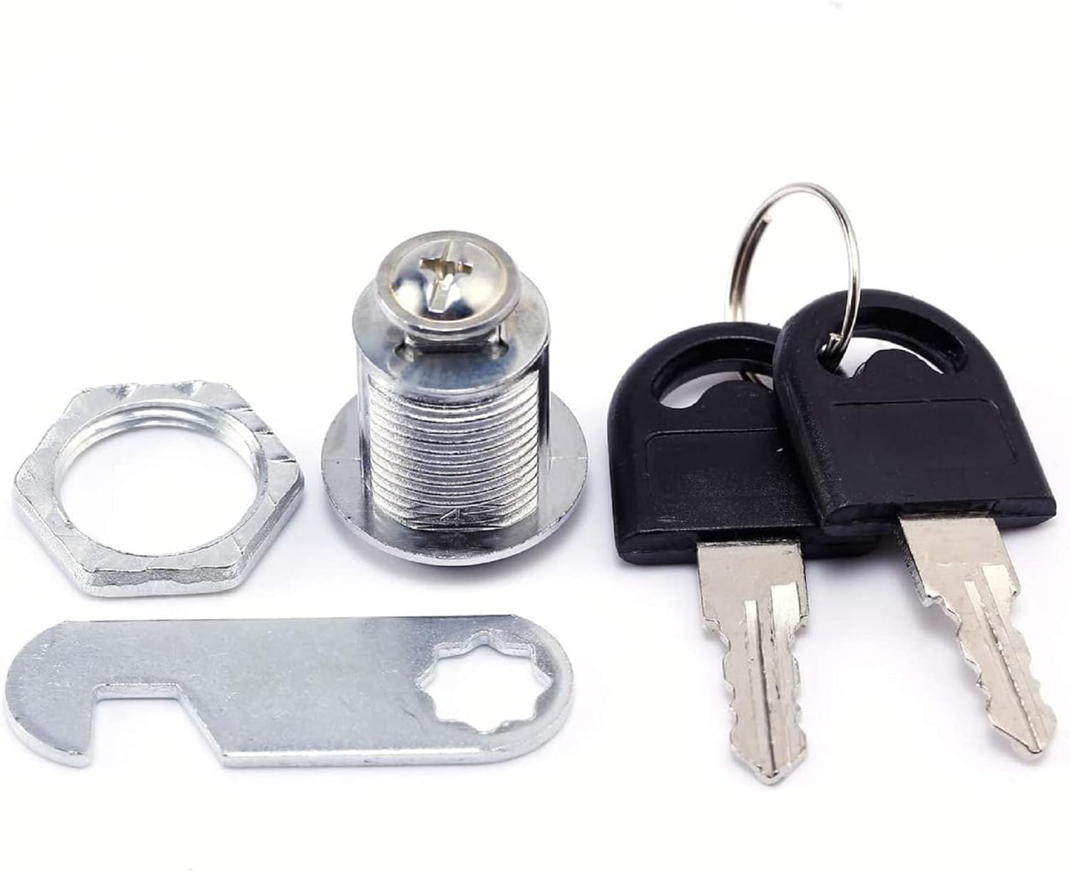 Us General Cabinet Replacement Keyed Cabinet Locks Alike Keyed 3/4 Cylinder Cam Locks 5/8 inch Mailbox Lock Replacement 16mm for Cabinet Security RV Mailbox Toolbox Locks 2Pack