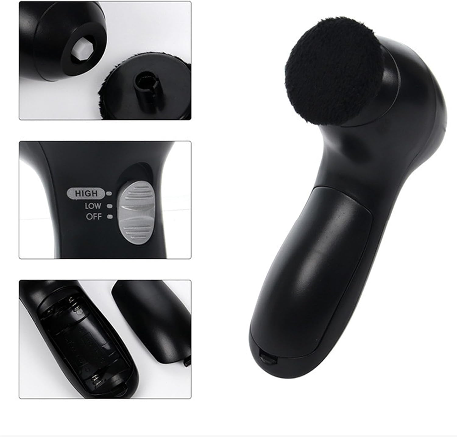 Electric Shoe Polisher Set, Portable Shoe Polisher Shoe Shine Kit Shoe Cleaning Kit Shoe Polish Kit With 4 Brush Heads