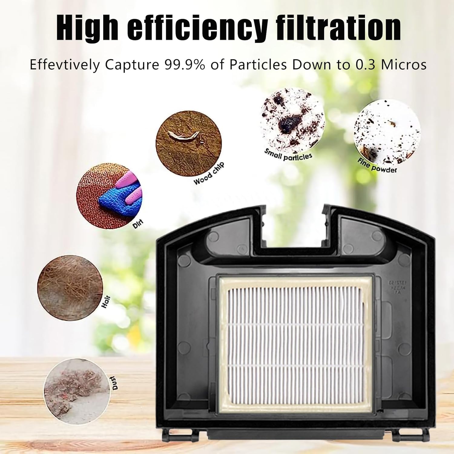 10 Pack Replacement Parts Set for Shark RV2310 Matrix Robot Vacuum Cleaner 1 Main Brush 2 HEPA Filters 6 Side Brushes 1 Cleaning Brush