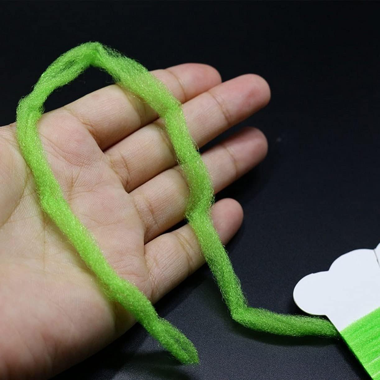 8 Colors/Set Polypropylene Floating Yarn 1yards per Card Dry Fly fibers Spinner Wings Fly Tying Parachutes Materials