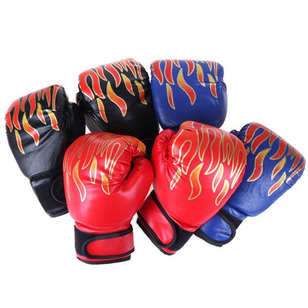 Compatible Boxing Gloves for Children Junior Youth Sparring Training Kickboxing Red Blue One Size