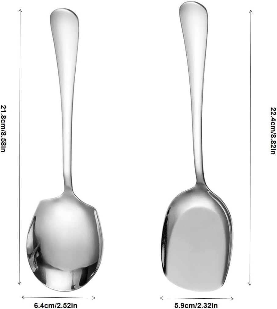Stainless Steel Serving Spoon for Hotel Restaurant Kitchen Large Size