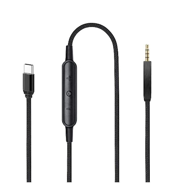USB-C to 2.5mm Male Audio Cable Compatible with Bose QC25 QC35 QC35 II QC45 Headphones with Microphone