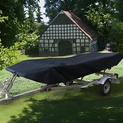 11-13FT:420cm*270cm Boat Cover Trailerable Marine Grade 210D grey