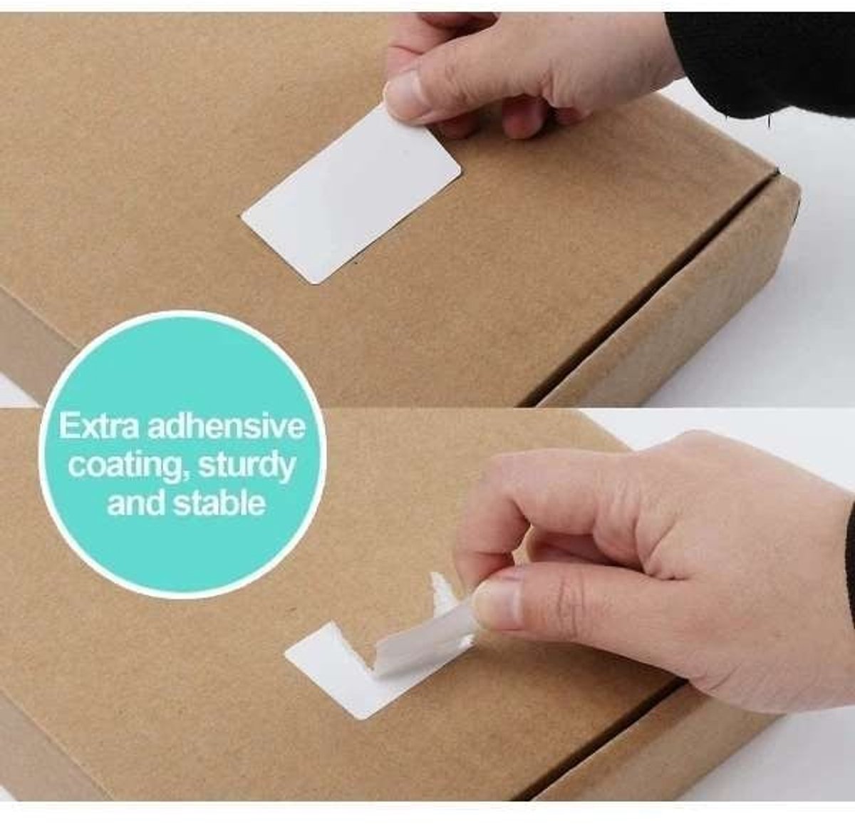 White self-adhesive labels - 1000 sheets - Label stickers - Freezer labels - Printing paper - 6x3cm - Date labels - Writable labels - Best before and canning labels