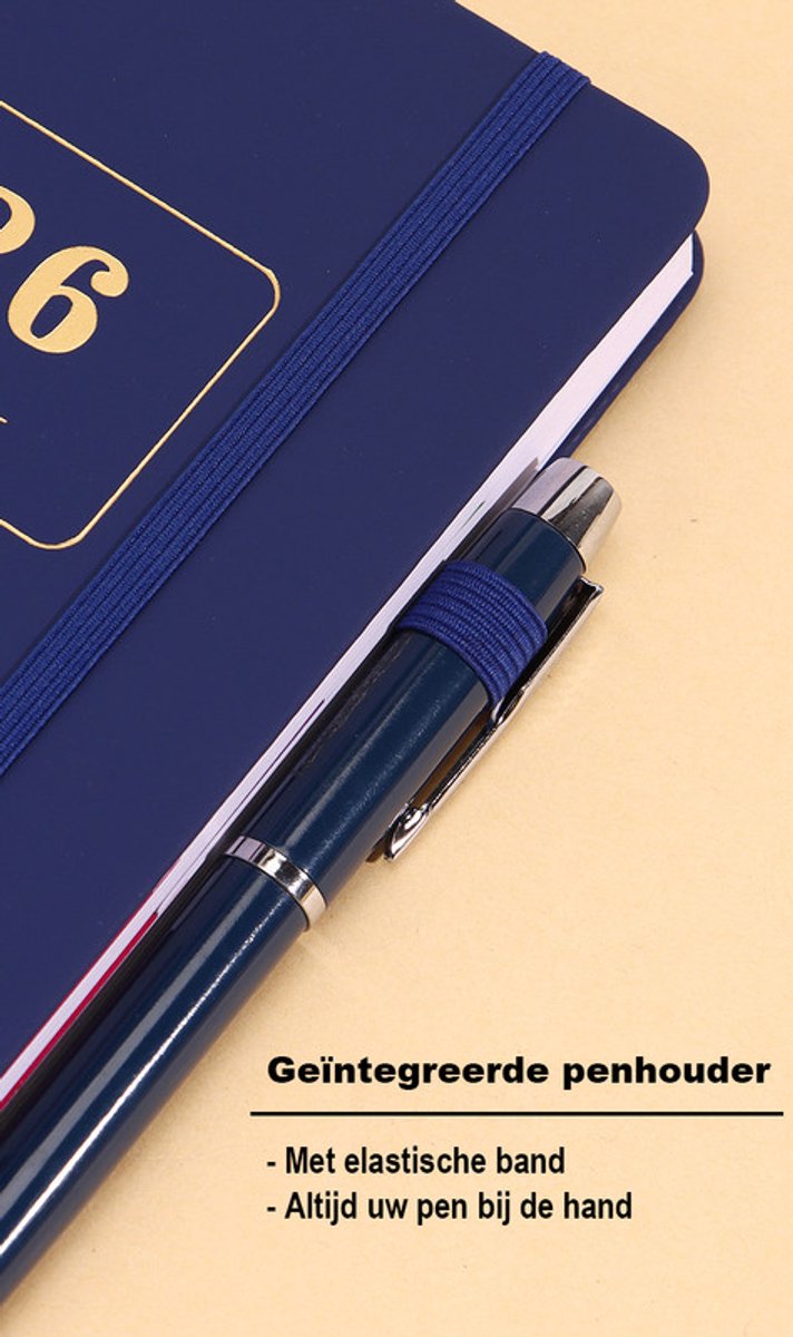 2026 Daily Planner – 2026 Adult Agenda – 1 Day on 1 Page – 365 Day Planner & Notebook – 14.0*20.8cm – Green