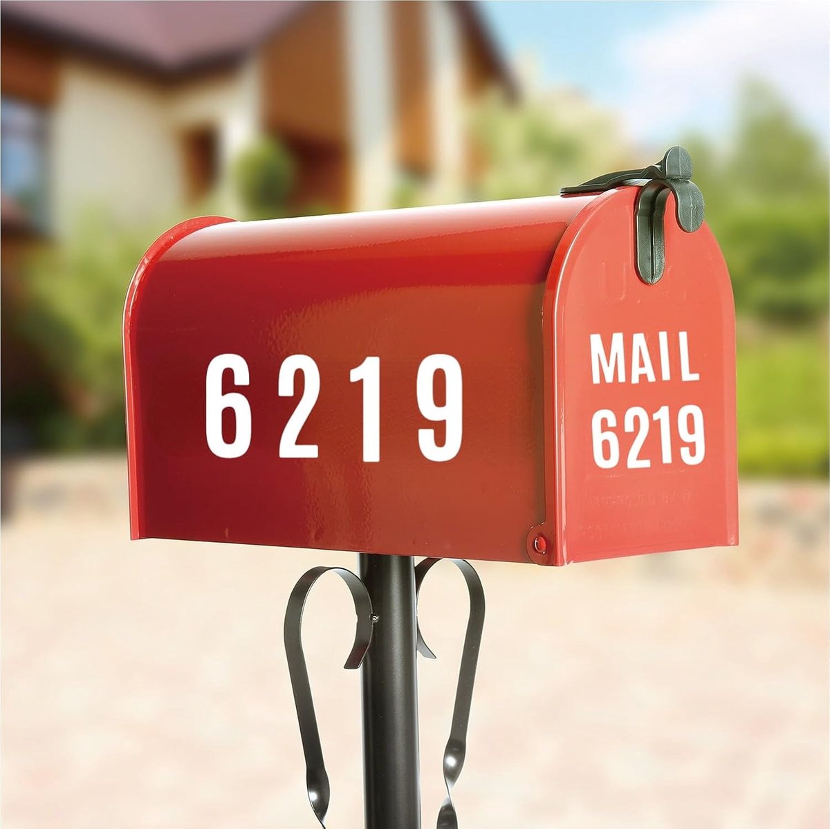 letter stickers - 10-sheet vinyl letter stickers - 2-inch self-adhesive alphabet and number stickers - waterproof - suitable for mailboxes, windows, doors, cars, boats, house numbers (white)