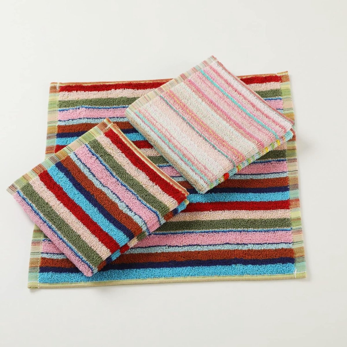 Tablecloth - Children's Towels - Mixed Colors - Super Absorbent - Kitchen Towels - Cotton Cleaning Cloths - 8 Pack (30 cm x 30 cm)