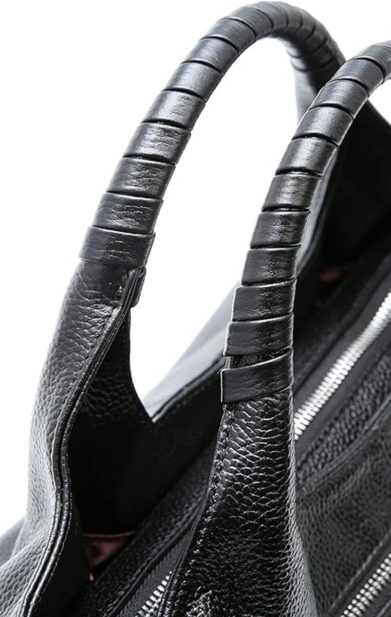 Women's Shoulder Bag - Vintage Handbag - Vintage Handbag with Multiple Compartments - Everyday | Travel Bag - Versatile - Large Capacity - Commuter Bag - Tote Bag - Shoulder/Crossbody Bag - Black