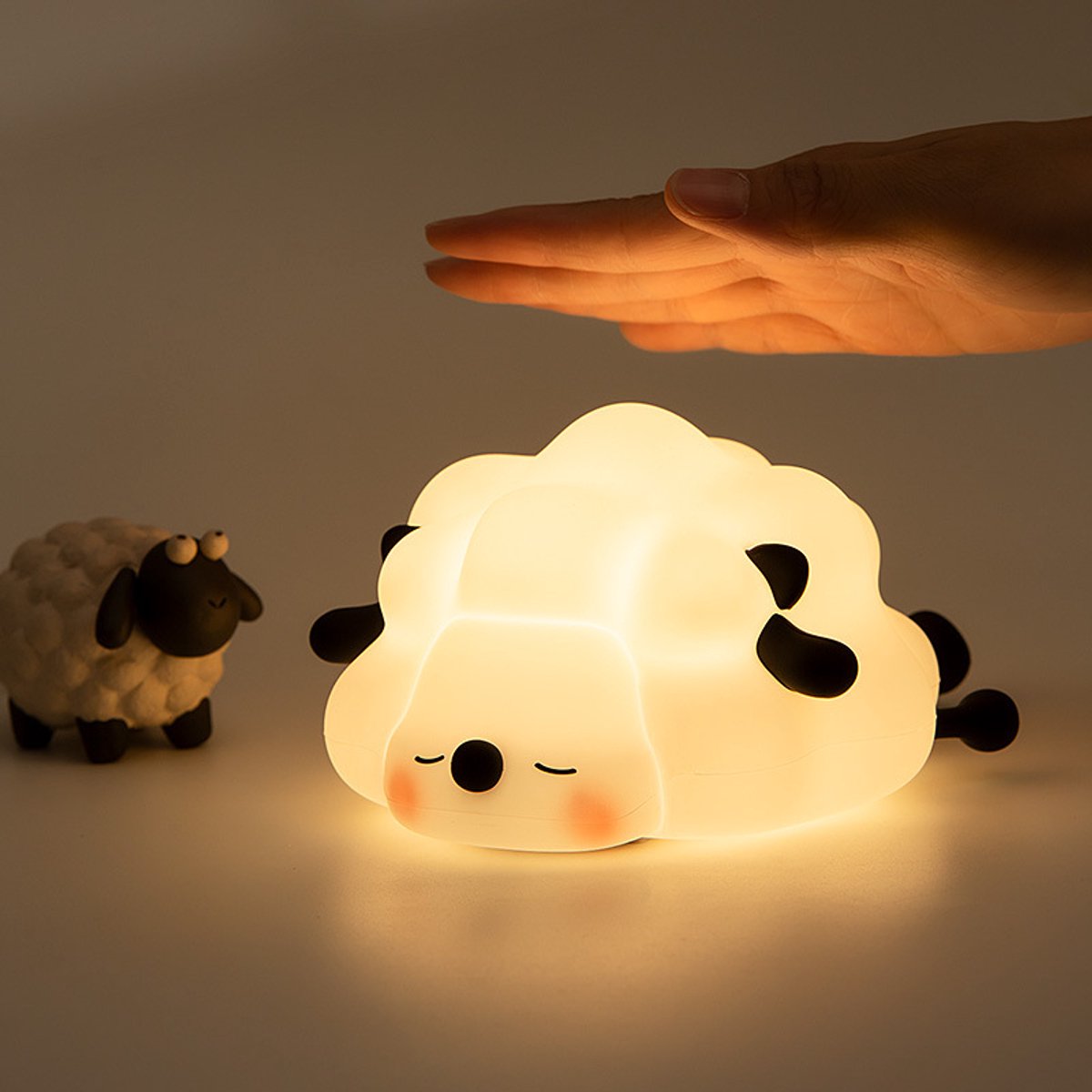 Night Light for Children - Night Light for Babies - Night Light for the Nursery - Chitchat Light - Sheep Night Light - Night Light for Adults - Timer - LED Dimmer - Child-Friendly