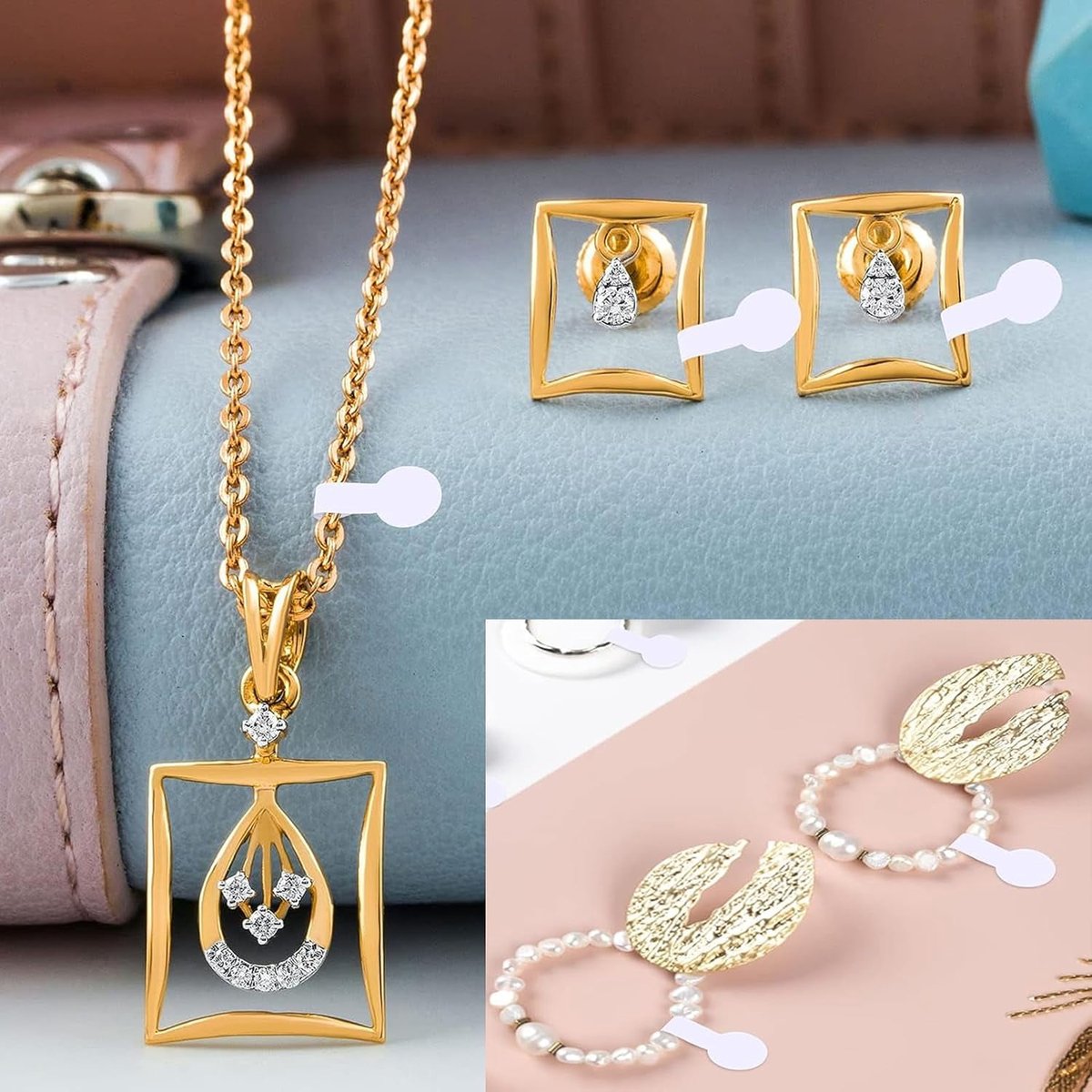 Price Stickers - Jewelry Price Labels for Small Businesses - White Self-Adhesive - Roll of Blank Jewelry Price Labels - For Clothing, Rings, Necklaces, Earrings - Price Identification - Rectangular Labels - 1000 Sheets