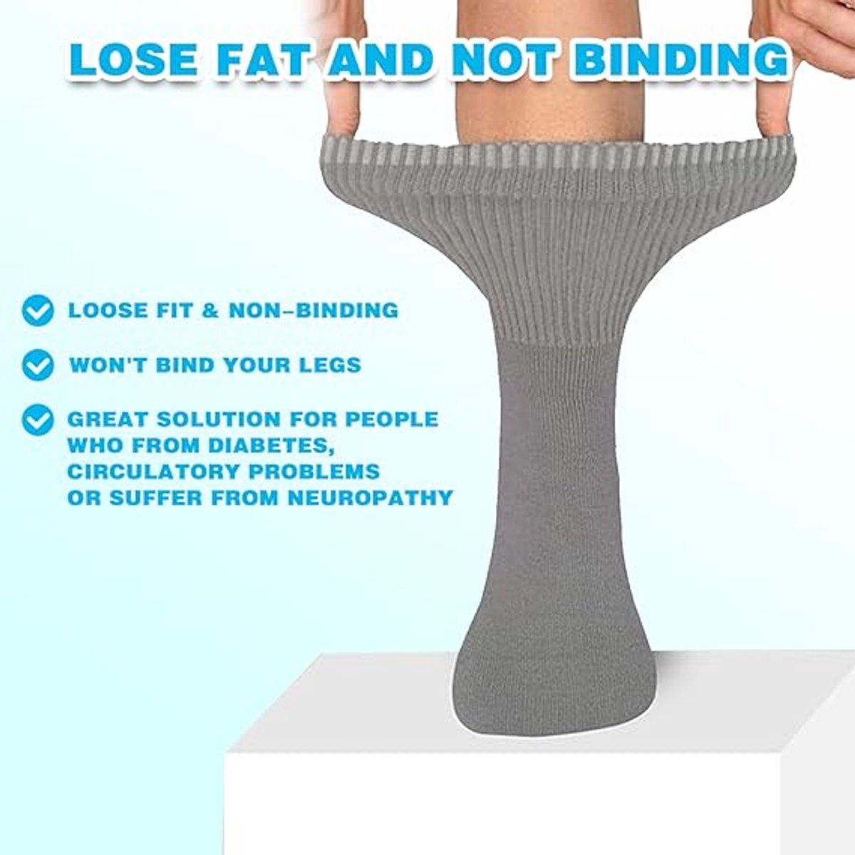 Non-slip socks (2 pairs) - Yoga socks - Non-slip yoga socks for women - Non-slip sports socks for adults - 100% cotton - Sports - Yoga - Pilates - Gymnastics - Trampoline socks - Blue - Gray - Sizes 36-43