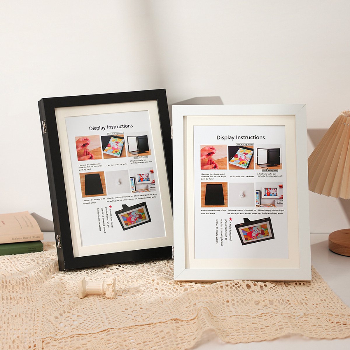 Interchangeable frame - children's drawing - Interchangeable frame A4 - Children's artwork - children's drawings interchangeable frame - Photo frame Poster frame Wall frame - Gift - Natural wood color