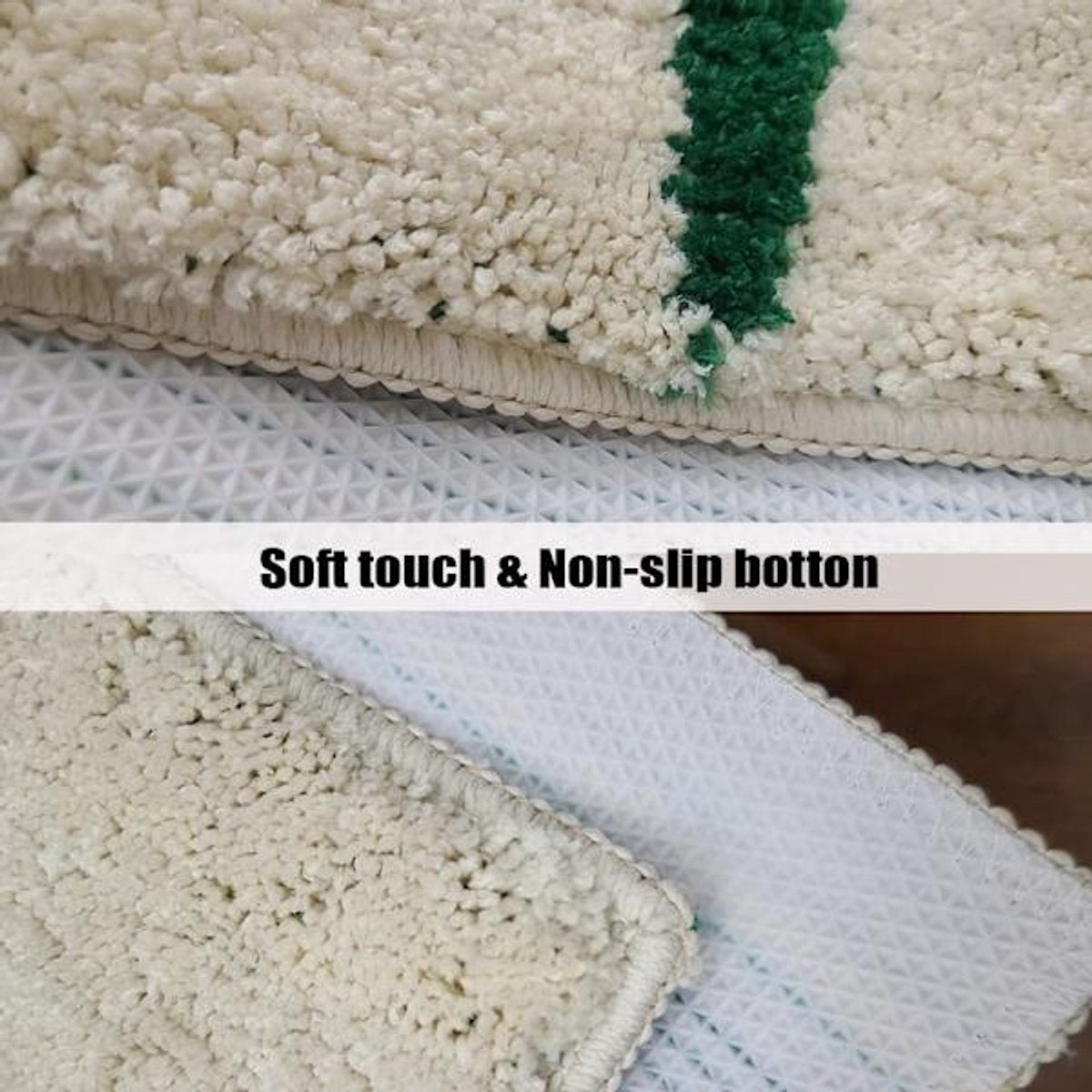 Non-slip bath mat - Indoor/outdoor living room - kitchen - bedroom non-slip - bath mat - soft and absorbent bath mat (40*60cm)