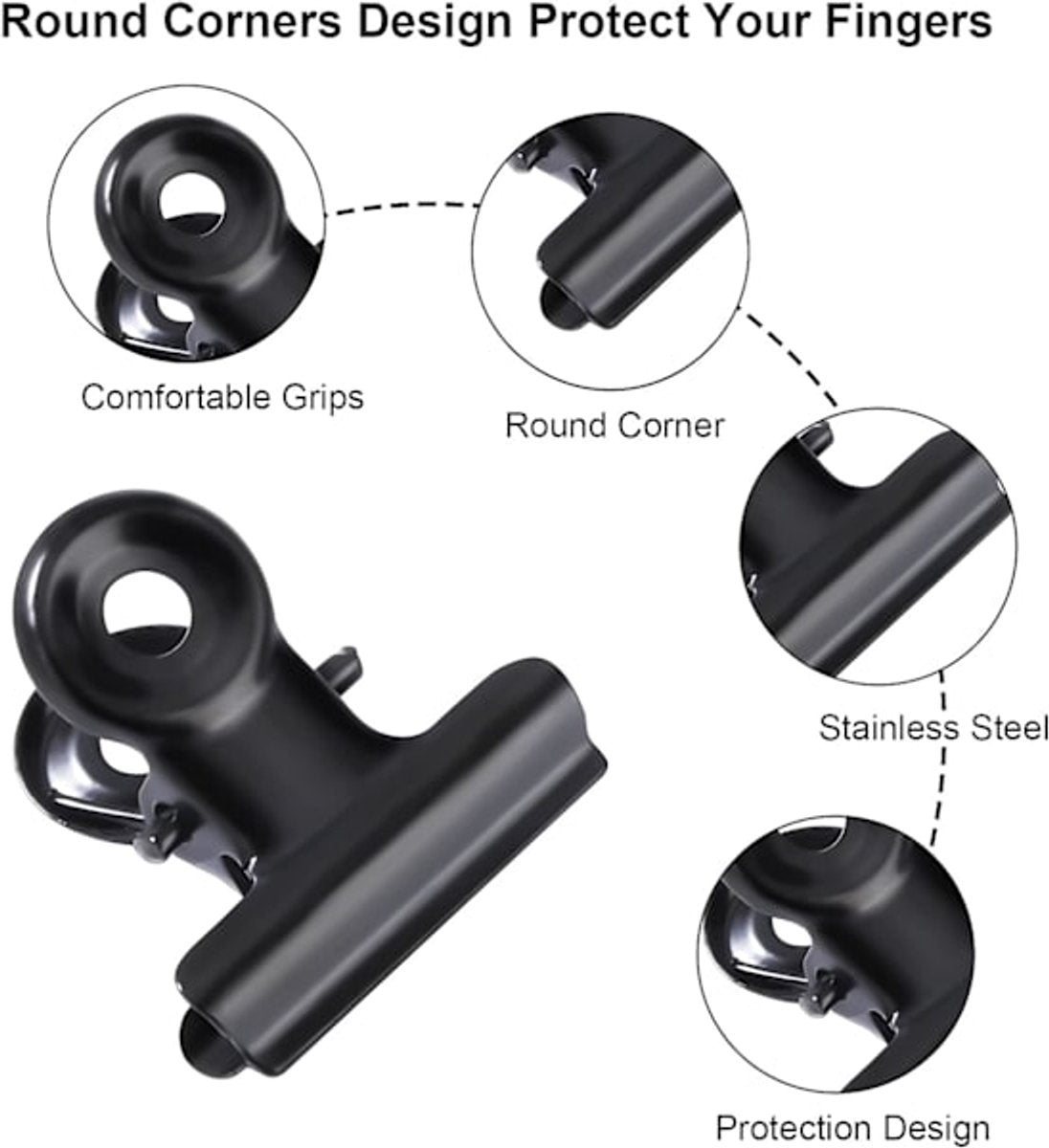 Metal Clip - Office Supplies - Paper - Receipt - Label - Bag - Shop - Office - Reusable