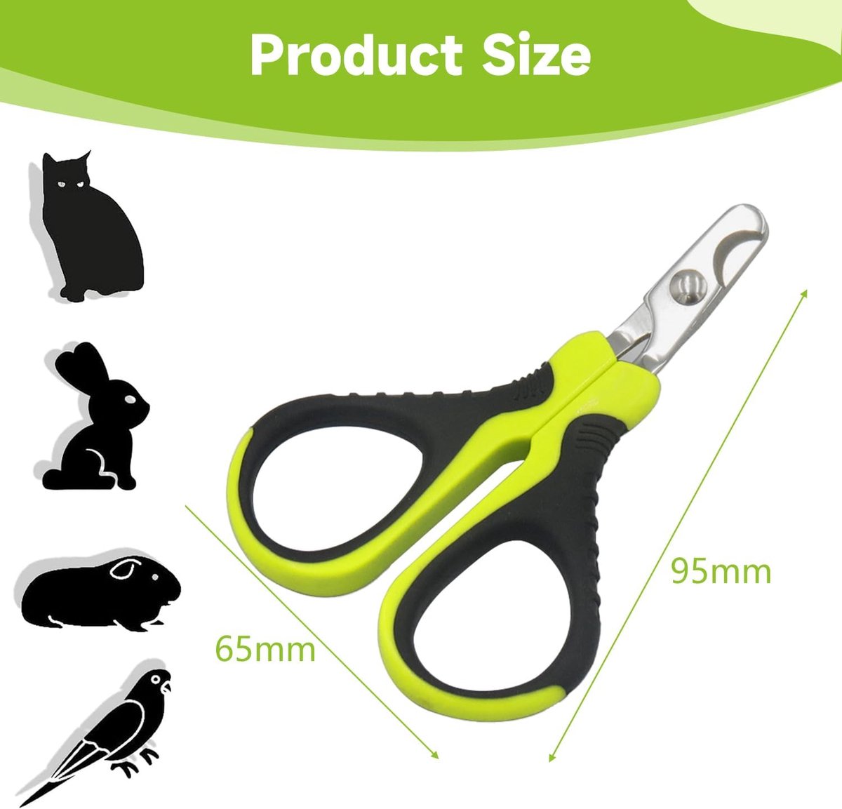Pet Nail Clippers - Professional Pet Nail Clippers - Scissors - Stainless Steel - Cat Nail Clippers - Suitable for Small Dogs, Puppies, and Cats