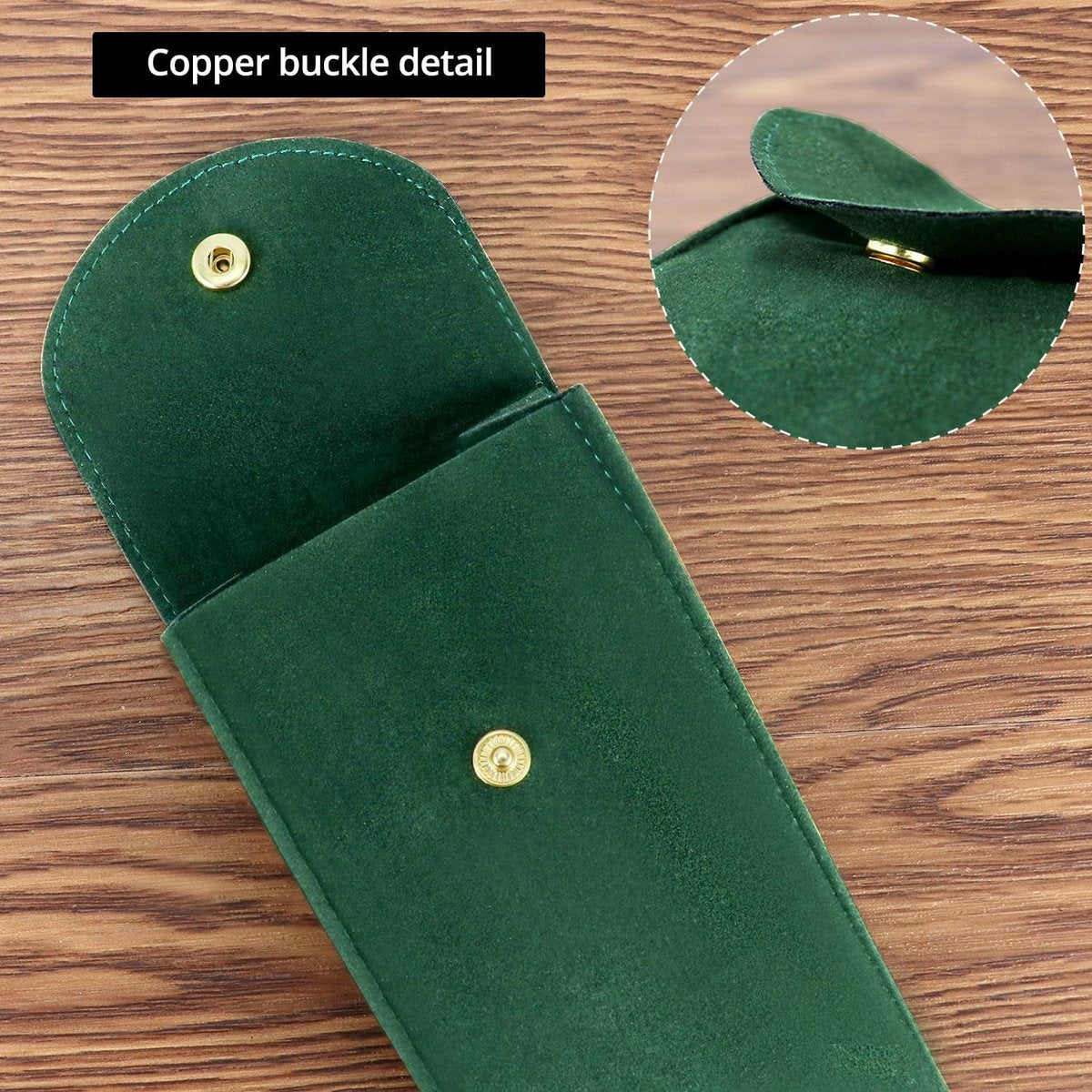 Watch Storage Bags - 4 pcs - Watch Travel Bag - Thickened Double-Sided Fleece Watch Envelope - Jewelry Pouch with Snap Closure - Storage Bag - Watch Pouch with Microfiber Flap