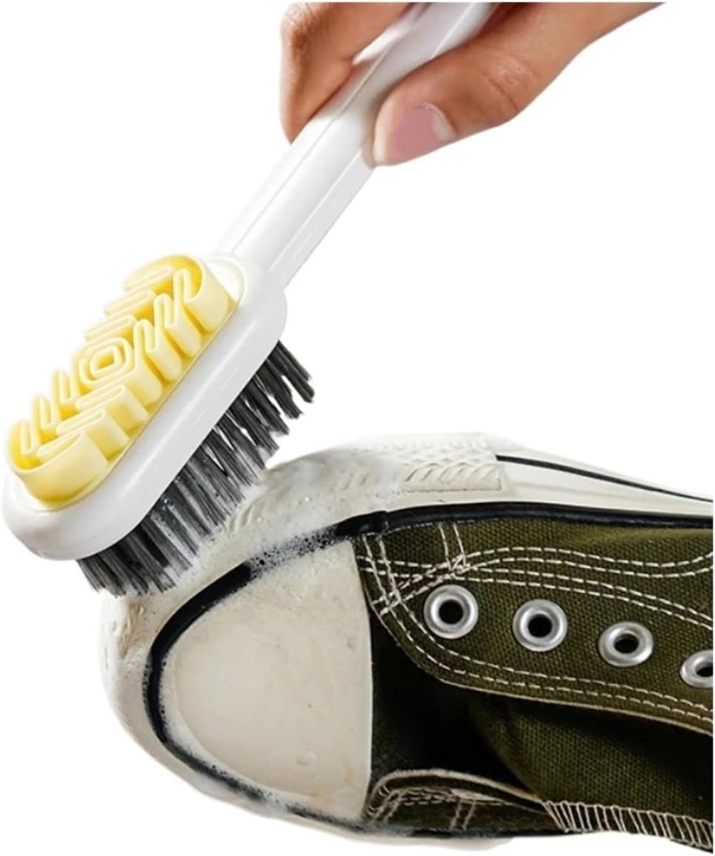 Shoe Brush - 2-in-1 Matte Shoe Brush - Soft Cleaning Brush - Silicone Brush - Provides optimal care for suede and leather shoes.