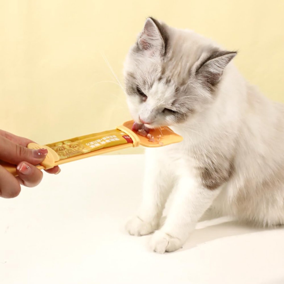 spoon for cats - Squeeze spoon for cat food - Feeding spoon for cat treats - Feeding spoon for wet food - Lick spoon for liquid cat food - Set of 3