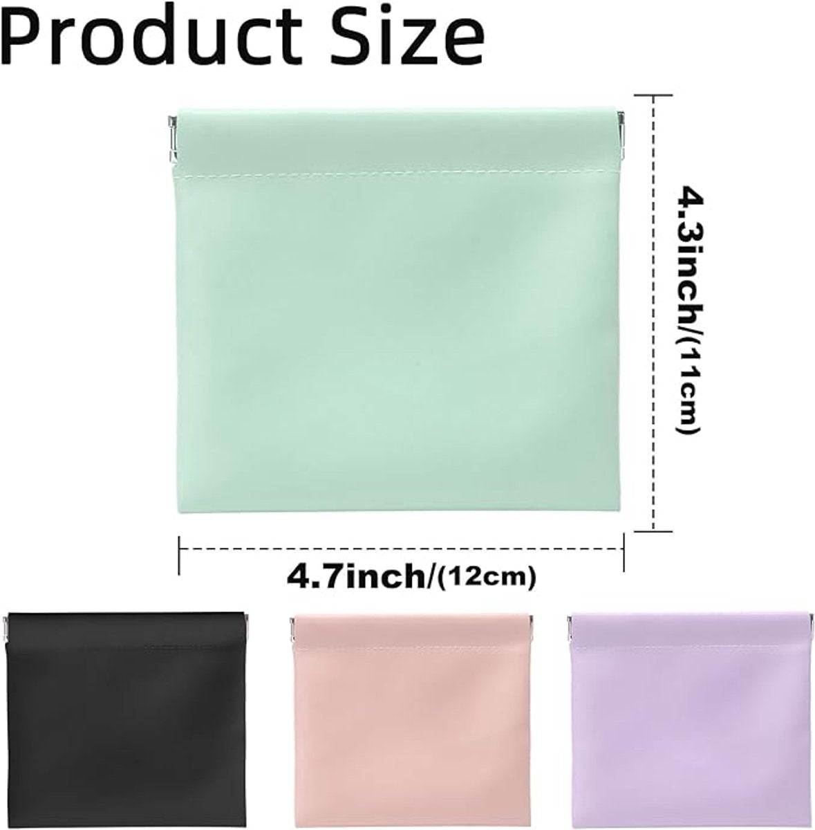 Wallet - Organizer - Women's Wallet - Gift - Gift for Women - Gift for Girlfriend - Gift for Mother - Set of 4 (Pink, Light Green, Light Purple, Black)