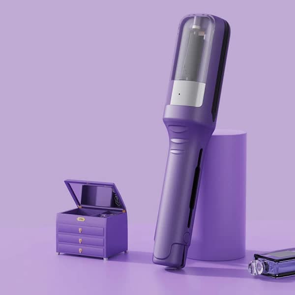 Rechargeable Split-End Trimmer – New Model, Easy to Use, Portable Hair Trimmer for Travel, Protects Hair Purple