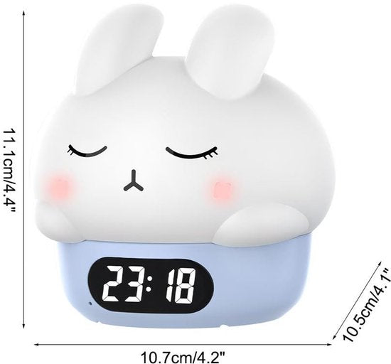 Children's night light - table lamp for bedroom - cute rabbit shape - cartoon bedside lamp - baby night light (blue)