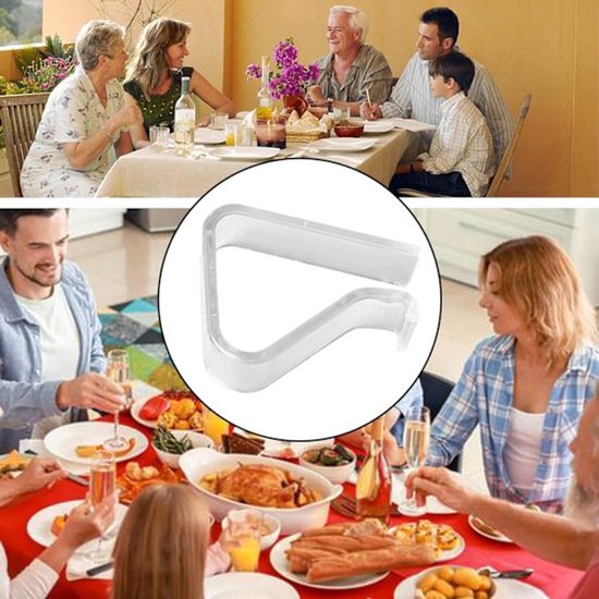 Transparent tablecloth clips - windproof tablecloth clips - Christmas family wedding party tablecloth clips - 24 pieces