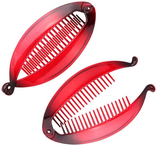 6 pieces banana hair clips - women's resin fishtail clips - comb hair accessories - fish clips - hair accessories - women