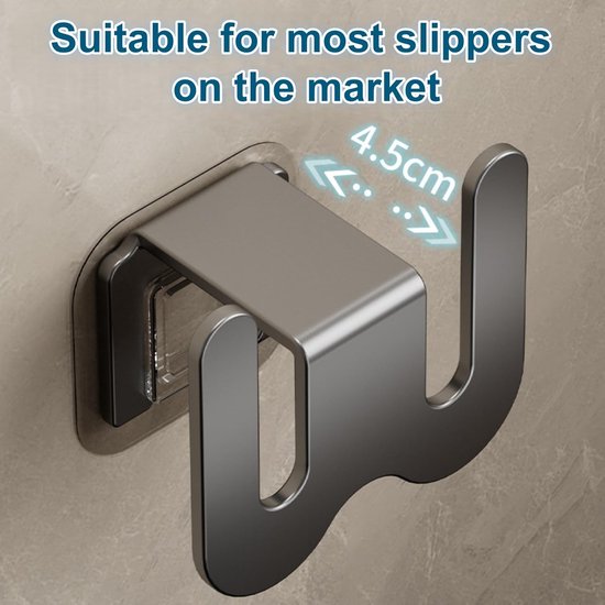 Set of 2 Self-Adhesive Shoe Racks - Space-Saving Storage Shelves - Suitable for bathrooms, bedrooms and RVs; perfect for storing slippers and sneakers(White)