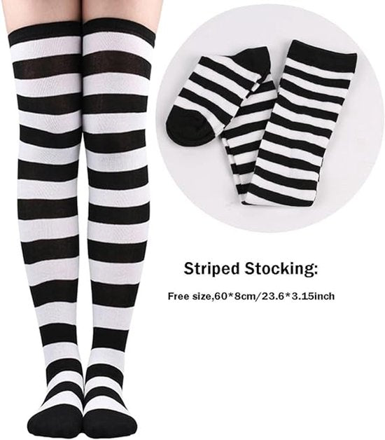 Halloween Robbery Costume Set for Adults - Complete with Shirt, Hat & Accessories - Universal Size - For Parties & Theme Parties