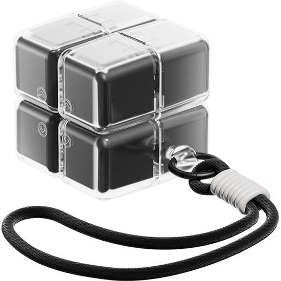 Medicine box - 7-day medicine box - Weekly pill box - Portable pill box for travel - Easy to open - 8 compartments - For storing vitamins and medicines - Black