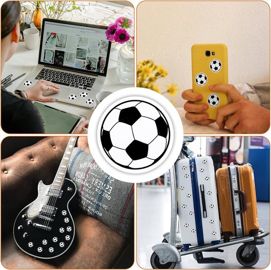 Football Stickers - Waterproof Vinyl Stickers - Suitable for laptops, water bottles, notebooks and mobile phones - Ideal gift for football players, teams and fans - Sports Stickers - 10 sheets, 120 pieces