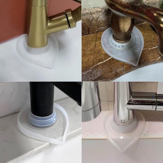 Tap mats - 2 pieces - Kitchen taps and sinks - Waterproof tap covers - Splash guard, limescale protector, waterproof cover for bathroom taps