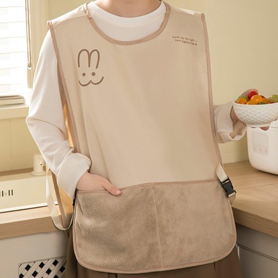 Kitchen Apron - Breathable Cooking Apron - Vest Style - With Towel - Suitable for Cooking, Baking, Gardening, Grilling and Crafting(Brown)