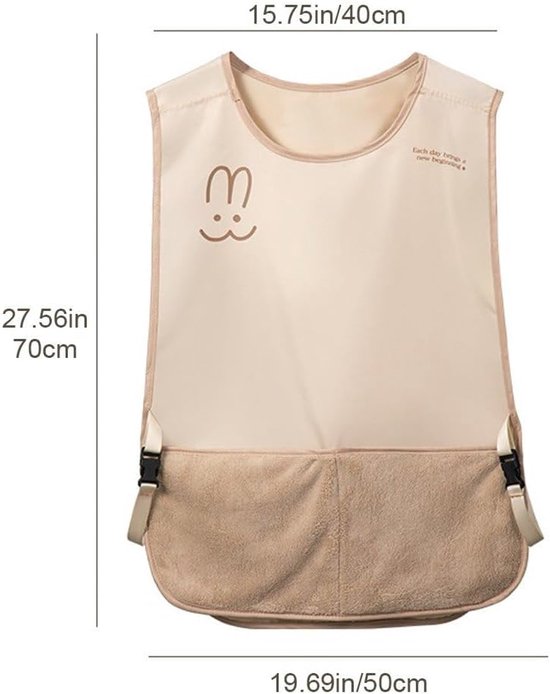 Kitchen Apron - Breathable Cooking Apron - Vest Style - With Towel - Suitable for Cooking, Baking, Gardening, Grilling and Crafting(Brown)