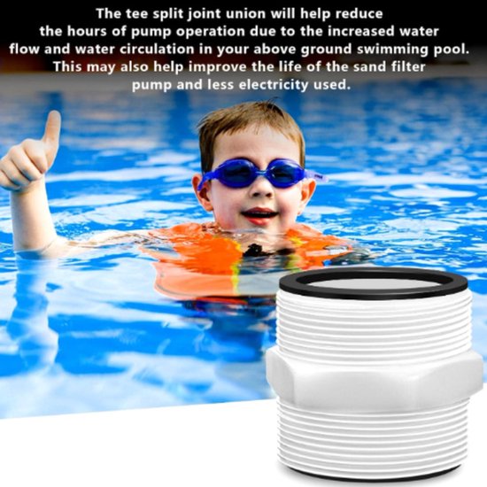 1.5" L-Type Two-Way Manifold (with Gasket) - Compatible with Intex Coleman Above Ground Pool Pumps (2 Pack)