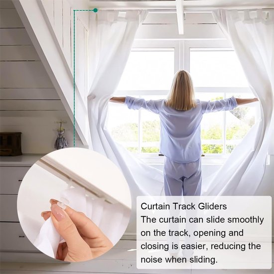 50 pieces curtain hooks - curtain gliders - universal curtain hooks - curtain rail hooks - curtain gliders - curtain hooks - curtains - shower curtains - curtains and door curtains