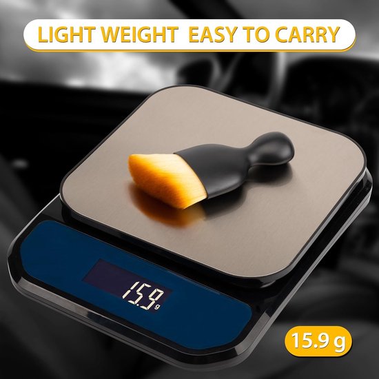 2-Pack Car Interior Cleaning Brushes - Auto Detailing and Dusting Brushes - Soft Bristles for Cleaning Car Interiors - Suitable for Dashboard, Interior, Exterior, Sunroof, Leather, Dusting Brush - Brown