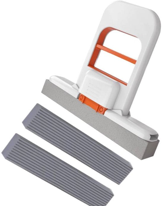 Mini Mop - Alternative to a mop cloth - Suitable for cleaning desktops - Suitable for cleaning bathroom windows - Can be used as a sponge wiper for desktops - One mop and 2 refills
