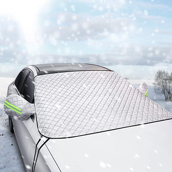 Car Sunshade for Windshield - Car Sun Visor - Winter Cover, Anti-Ice, Dustproof, UV Protection, Snowproof - Suitable for Most Car Models - 197*125cm