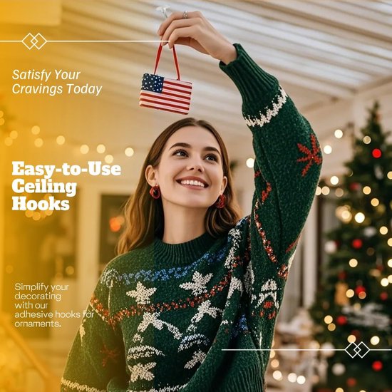 Hooks - (100 pieces per pack) - Self-adhesive hooks - Self-adhesive hooks - Self-adhesive ceiling hooks - Super strong adhesion - Small and transparent - Will not damage walls - No drilling required - Removable - Suitable for holidays, weddings,