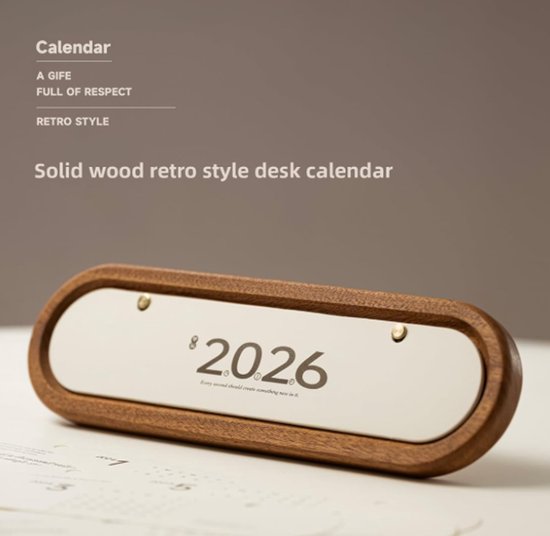 Desk Calendar 2026 - Minimalist Desk Calendar - Decorative Desk Planner - Desk Decoration - Simple Design - Suitable for Home and Office