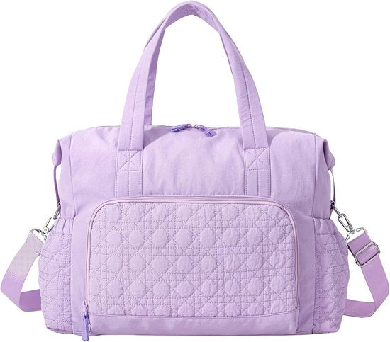 Sports Bag - Waterproof Travel Bag - 24 Liter Carry Bag - Zippered - Lightweight & Durable - Suitable for Gym, Training & Travel(Purple)