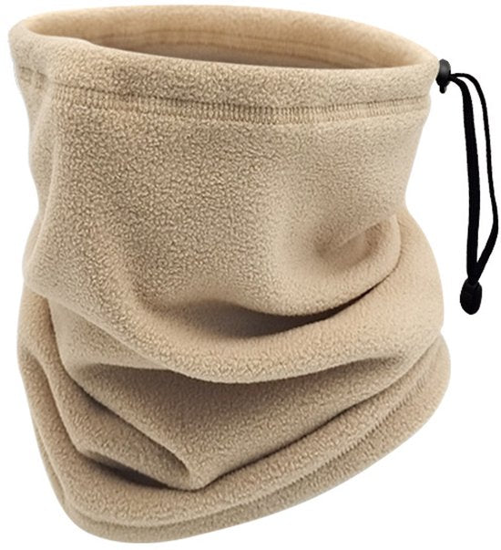 Winter Neck Warmer – Warm Ski Scarf and Face Covering against Cold and Wind – Comfortable and Thermal, Ideal for Skiing, Cycling and Outdoor Activities (Khaki)