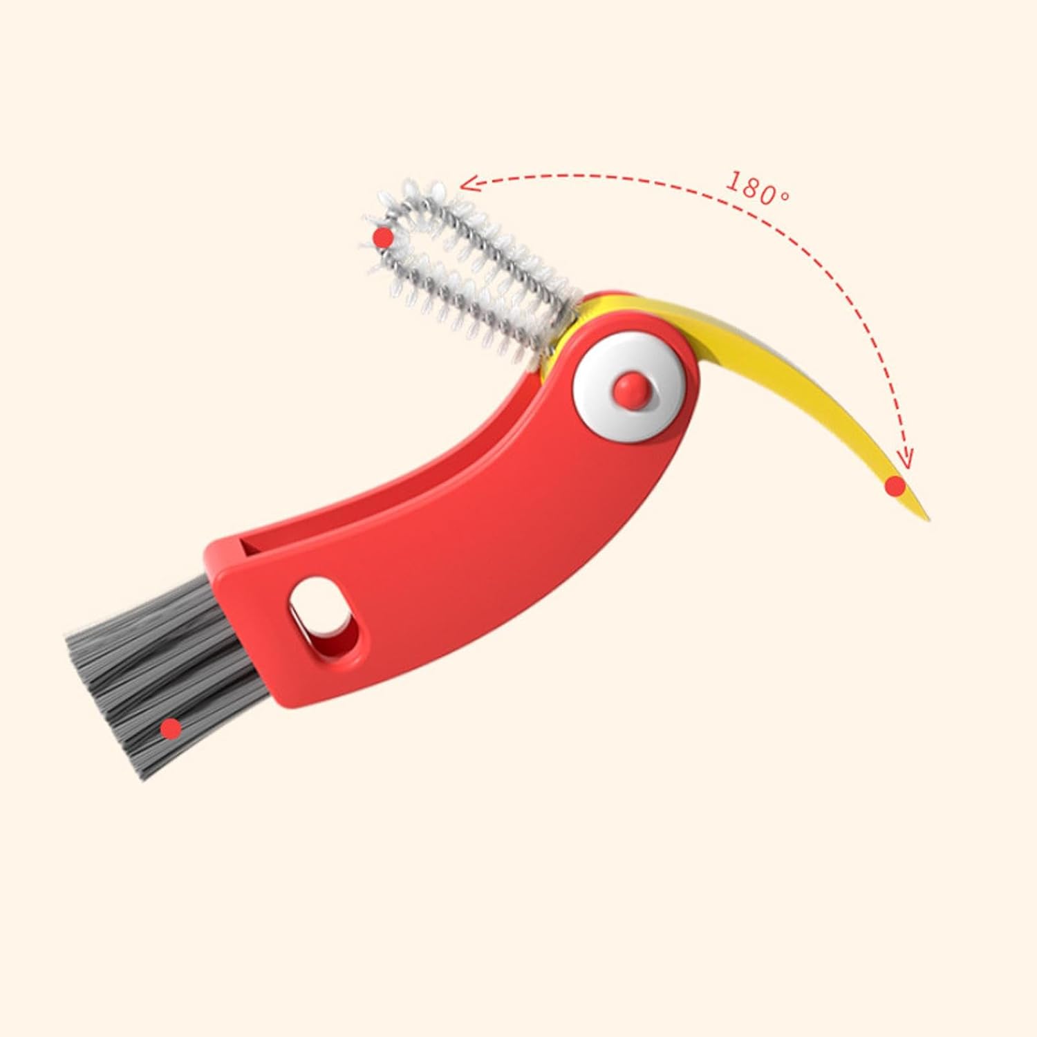 Bottle brush - bottle brush - cleaning brush - 3-in-1 cup lid brush - crevice groove cleaning - 1 pack