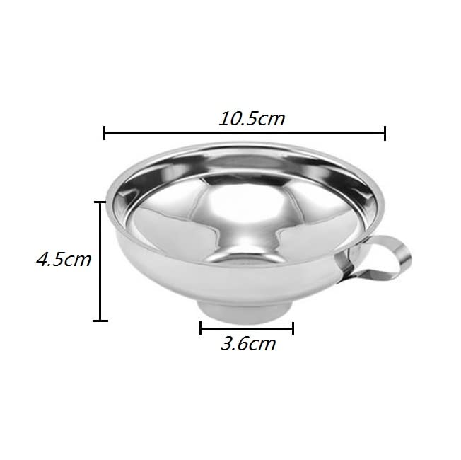 Kitchen Funnel - Stainless Steel with Wide Mouth - For Liquids and Food