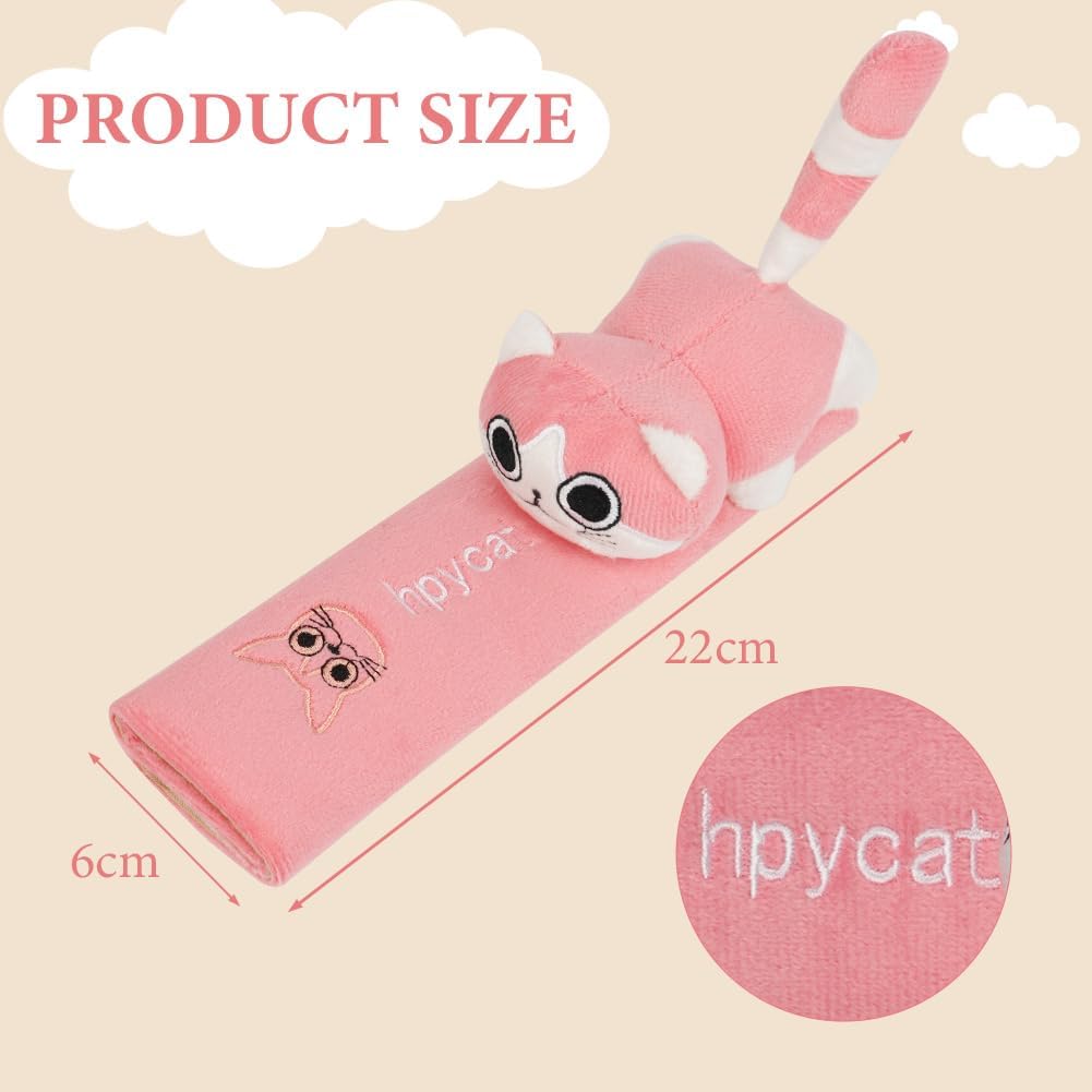 Car Seat Belt Protectors - 2 Pieces Cartoon Design - For Children And Adults - Shoulder Protection