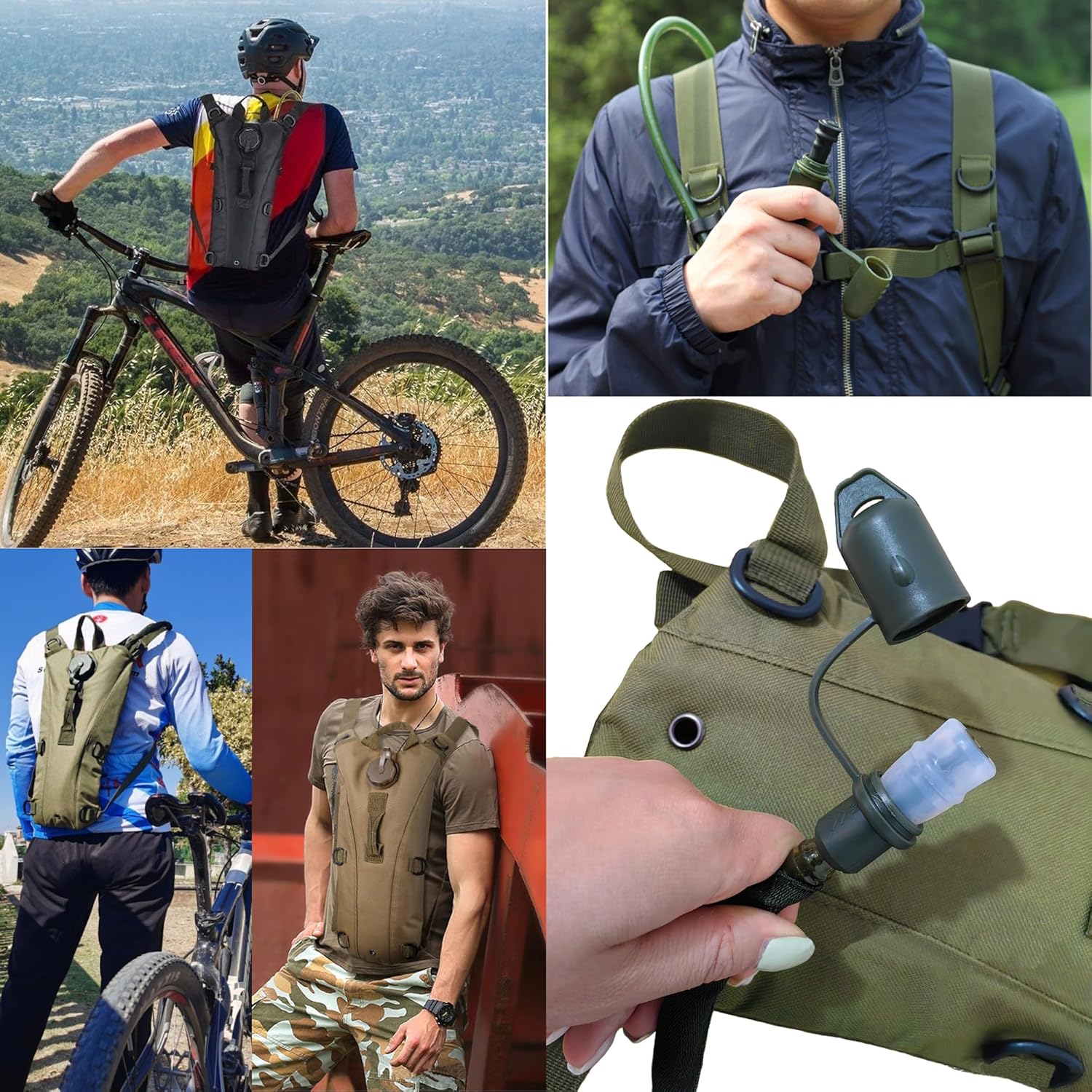 Water Bag–Water Storage–Hydration Backpack–Camping & Hiking–Food Grade Portable Water Bag–3L–CP Color