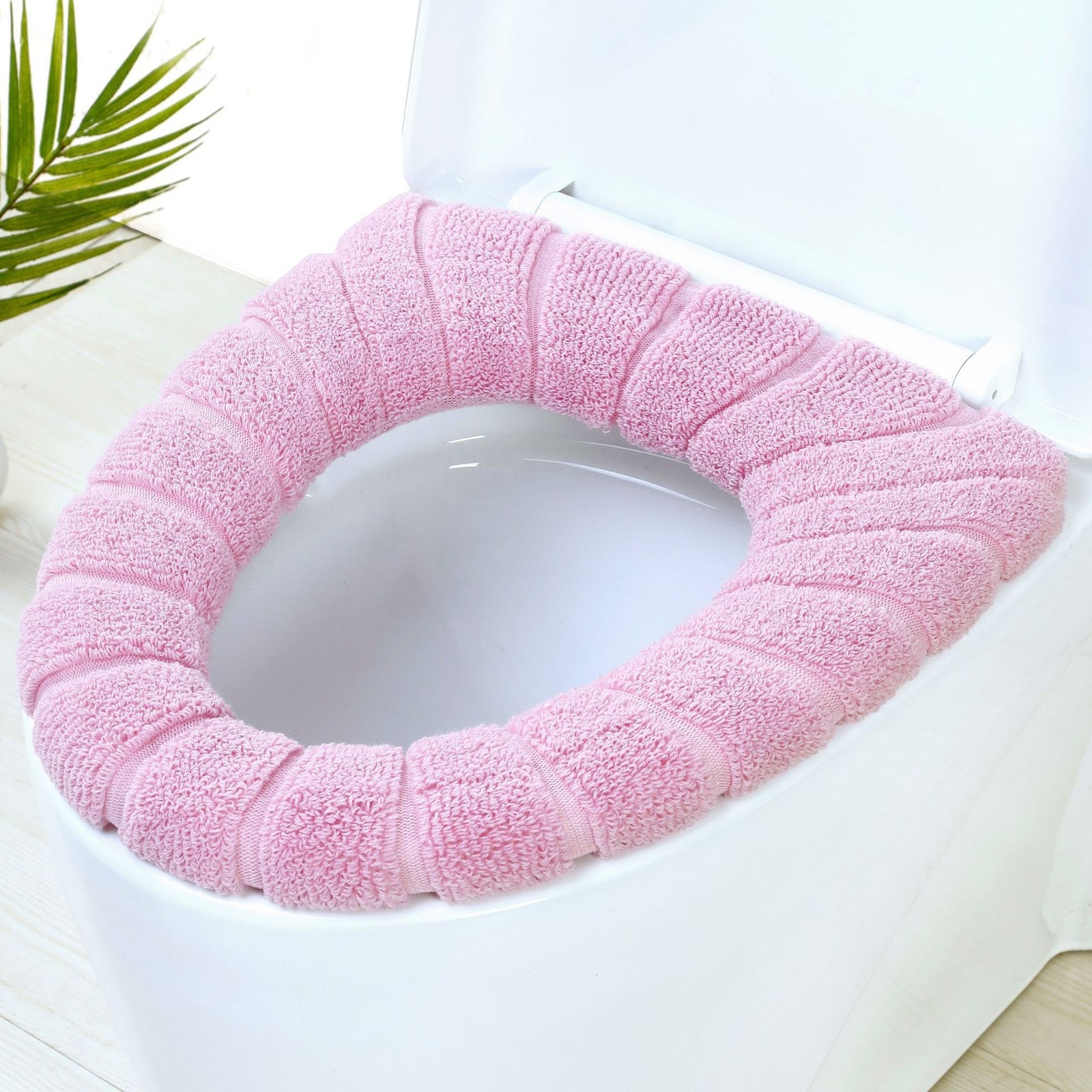 Toilet Seat Warm Cushion – Thick Toilet Seat Cover – Soft O-Shape Seat Cover Protector – Removable & Washable – Universal Size – Pack of 4